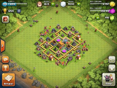 coc th5 base layout.